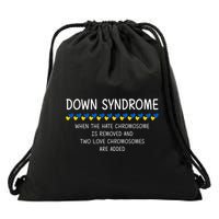 Down Syndrome When The Hate Chromosome Is Removed Drawstring Bag