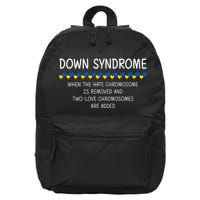 Down Syndrome When The Hate Chromosome Is Removed 16 in Basic Backpack