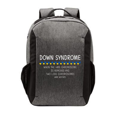 Down Syndrome When The Hate Chromosome Is Removed Vector Backpack