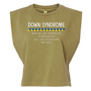 Down Syndrome When The Hate Chromosome Is Removed Garment-Dyed Women's Muscle Tee