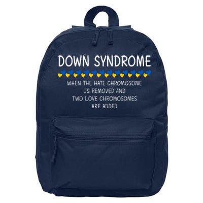 Down Syndrome When The Hate Chromosome Is Removed 16 in Basic Backpack