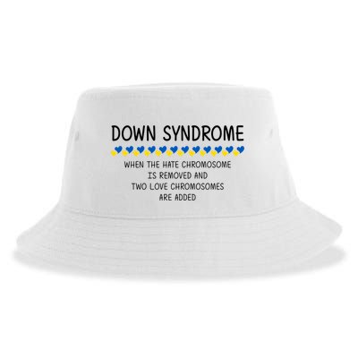 Down Syndrome When The Hate Chromosome Is Removed Sustainable Bucket Hat