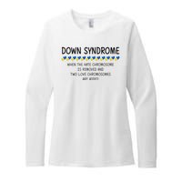 Down Syndrome When The Hate Chromosome Is Removed Womens CVC Long Sleeve Shirt