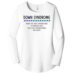 Down Syndrome When The Hate Chromosome Is Removed Women's Perfect Tri Tunic Long Sleeve Shirt