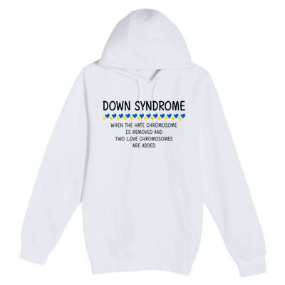 Down Syndrome When The Hate Chromosome Is Removed Premium Pullover Hoodie