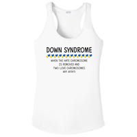 Down Syndrome When The Hate Chromosome Is Removed Ladies PosiCharge Competitor Racerback Tank