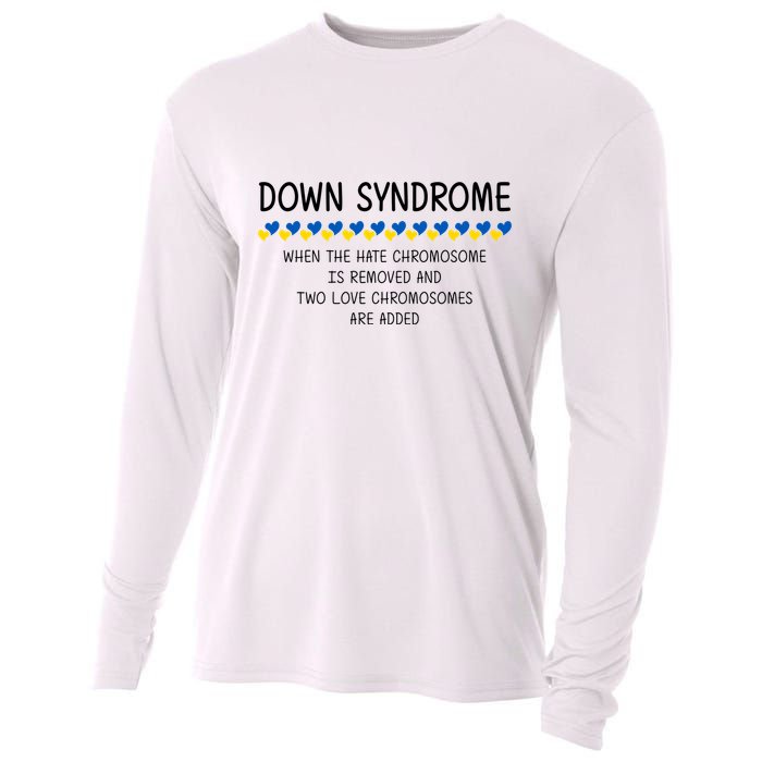 Down Syndrome When The Hate Chromosome Is Removed Cooling Performance Long Sleeve Crew