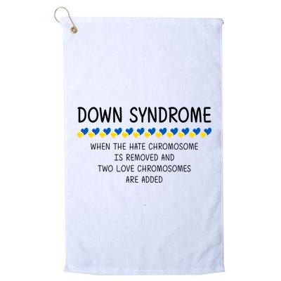 Down Syndrome When The Hate Chromosome Is Removed Golf Towel