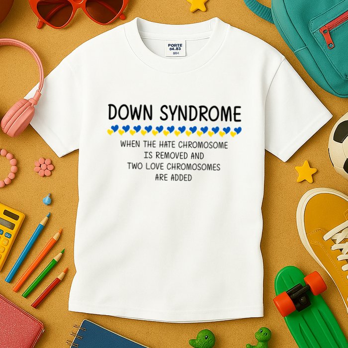 Down Syndrome When The Hate Chromosome Is Removed Kids T-Shirt