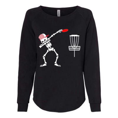 Dabbing Skeleton Wear Hat Disc Golf Player Halloween Costume Womens California Wash Sweatshirt