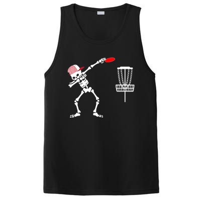 Dabbing Skeleton Wear Hat Disc Golf Player Halloween Costume PosiCharge Competitor Tank