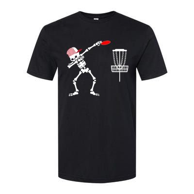 Dabbing Skeleton Wear Hat Disc Golf Player Halloween Costume Softstyle® CVC T-Shirt