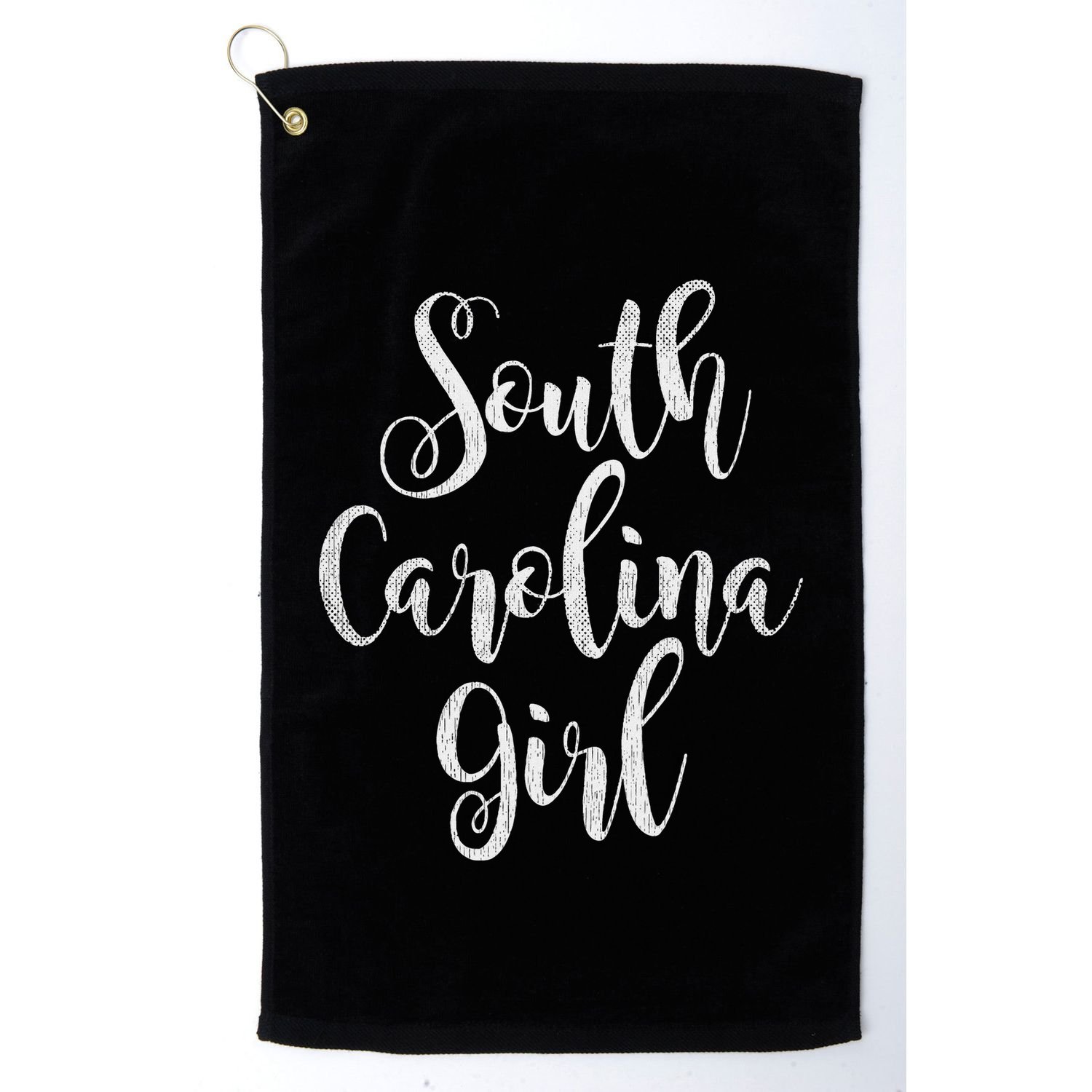 Distressed Sc Women Cute South Carolina Girl Golf Towel