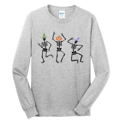 Dancing Skeleton Witches Halloween Great Gift Tall Long Sleeve T-Shirt