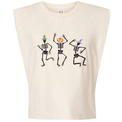 Dancing Skeleton Witches Halloween Great Gift Garment-Dyed Women's Muscle Tee