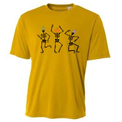 Dancing Skeleton Witches Halloween Great Gift Cooling Performance Crew T-Shirt