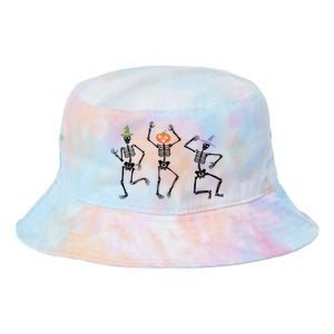 Dancing Skeleton Witches Halloween Great Gift Tie Dye Newport Bucket Hat