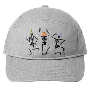 Dancing Skeleton Witches Halloween Great Gift 7-Panel Snapback Hat