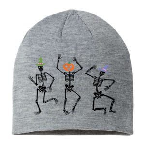 Dancing Skeleton Witches Halloween Great Gift Sustainable Beanie