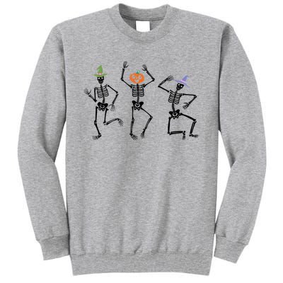 Dancing Skeleton Witches Halloween Great Gift Tall Sweatshirt