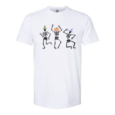 Dancing Skeleton Witches Halloween Great Gift Softstyle® CVC T-Shirt