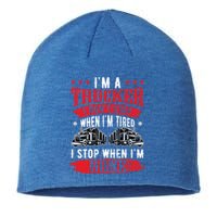 Don't Stop When Tired Funny Trucker Gift Truck Driver Gift Sustainable Beanie