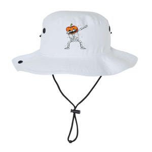 Dabbing Skeleton With Pumpkin Head Jack O Lantern Dab Cute Gift Legacy Cool Fit Booney Bucket Hat