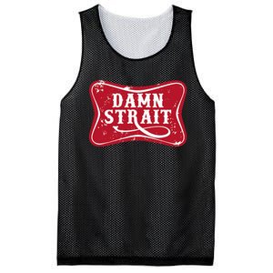 Damn Strait Western Country Music Mesh Reversible Basketball Jersey Tank