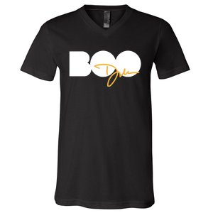 Dawn Staley Wearing Boo V-Neck T-Shirt