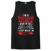 Don't Stop When Tired Funny Trucker Gift Truck Driver PosiCharge Competitor Tank