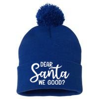 Dear Santa We Good Christmas Gift Pom Pom 12in Knit Beanie