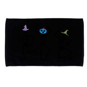 Dancing Skeleton Witches Halloween Cute Gift Microfiber Hand Towel