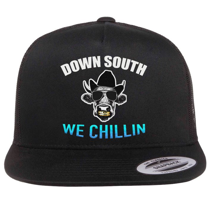 Down South We Chillin Flat Bill Trucker Hat