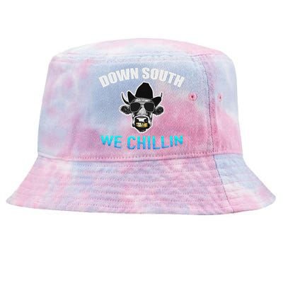 Down South We Chillin Tie-Dyed Bucket Hat