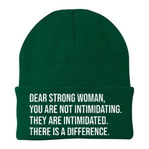 Dear Strong Woman You Are Not Intimidating Knit Cap Winter Beanie