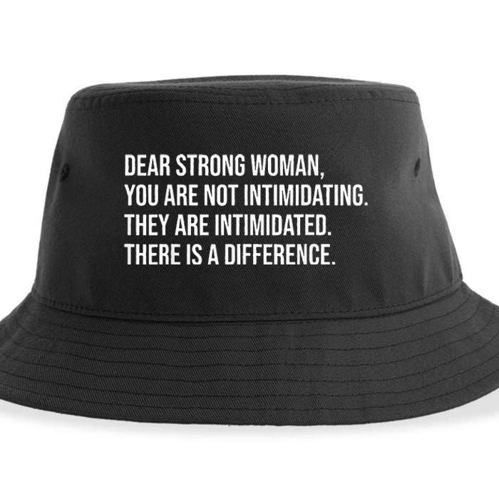 Dear Strong Woman You Are Not Intimidating Sustainable Bucket Hat