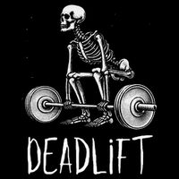 Deadlift Skeleton Workout Halloween Weight Lifting Fitness Cooling Performance Crew T-Shirt