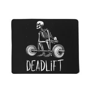 Deadlift Skeleton Workout Halloween Weight Lifting Fitness Mousepad