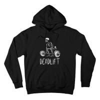 Deadlift Skeleton Workout Halloween Weight Lifting Fitness Tall Hoodie