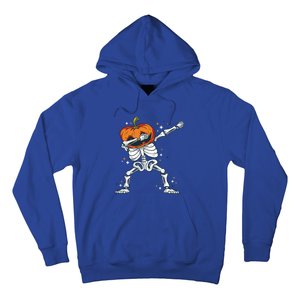 Dabbing Skeleton With Pumpkin Head Jack O Lantern Dab Gift Hoodie