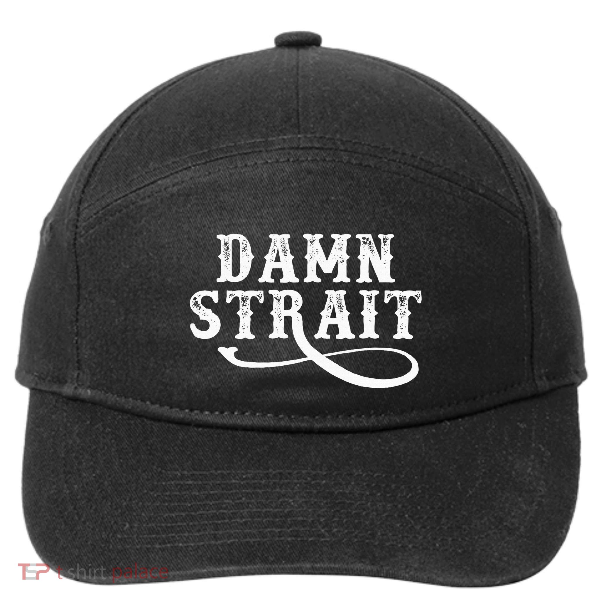 Damn S.T.R.A.I.T Western Country Music 7-Panel Snapback Hat