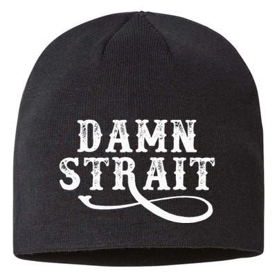 Damn S.T.R.A.I.T Western Country Music Sustainable Beanie