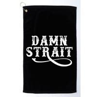 Damn S.T.R.A.I.T Western Country Music Golf Towel
