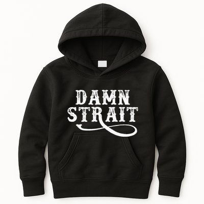 Damn S.T.R.A.I.T Western Country Music Kids Hoodie