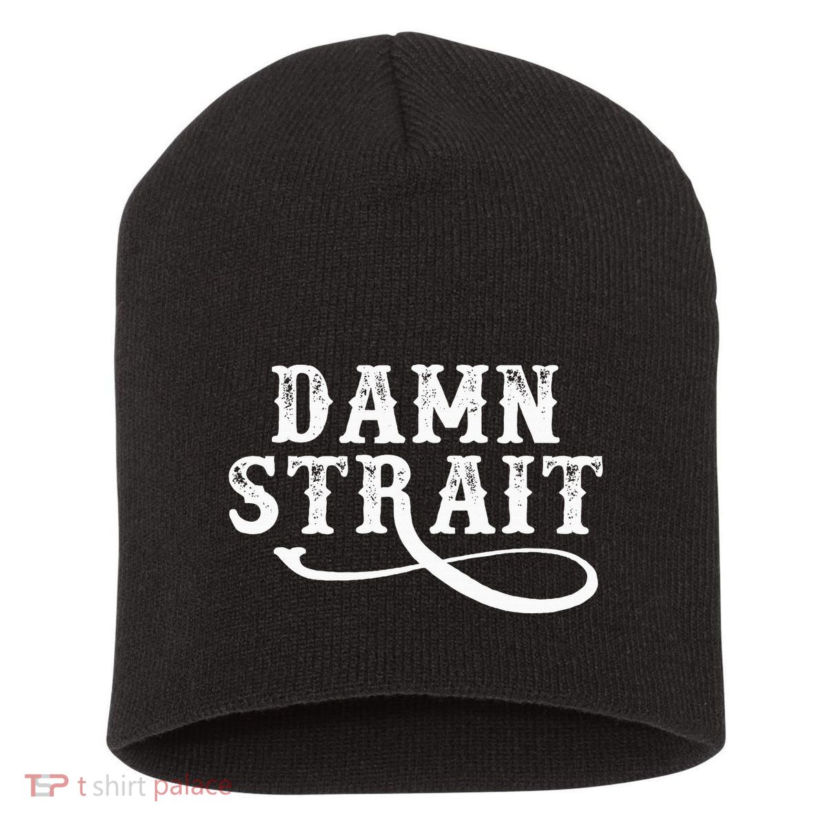 Damn S.T.R.A.I.T Western Country Music Short Acrylic Beanie