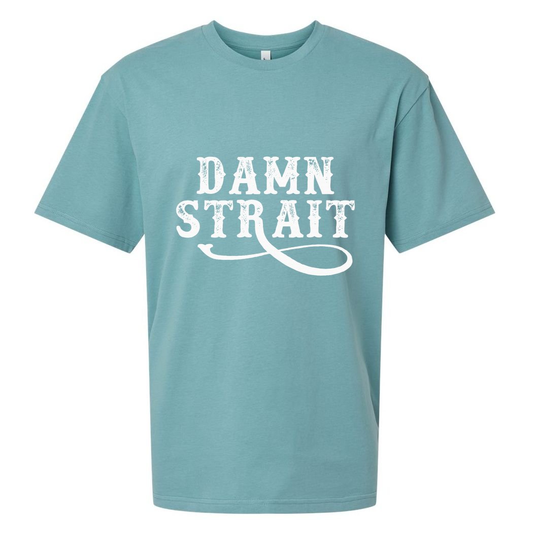 Damn S.T.R.A.I.T Western Country Music Sueded Cloud Jersey T-Shirt