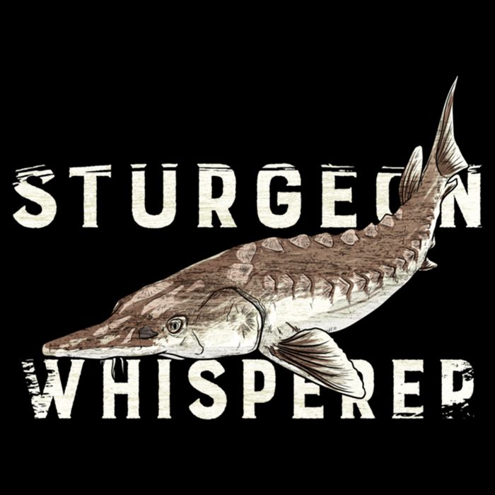 Distressed Sturgeon Whisperer Beluga Fish Funny Gift Flat Bill Trucker Hat
