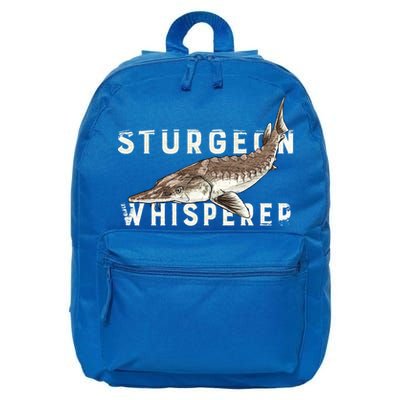 Distressed Sturgeon Whisperer Beluga Fish Funny Gift 16 in Basic Backpack