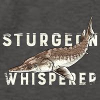 Distressed Sturgeon Whisperer Beluga Fish Funny Gift Vector Backpack