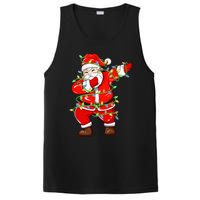 Dabbing Santa Xmas Lights Funny Christmas PosiCharge Competitor Tank